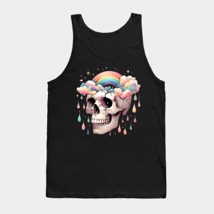 Rainbow Skull | T Shirt Design Tank Top